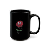Elegant Rose Tattoo Black Mug - 11oz & 15oz