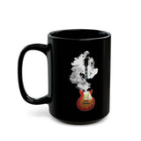 Smoking Guitar Black Mug - 11oz & 15oz