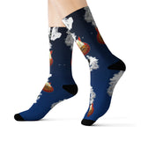 Smoking Guitar - All Over Print Socks