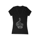 Cadillac Michigan Cat - Women's V-Neck Tee