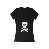 Demon Skull - Women's V-Neck Tee
