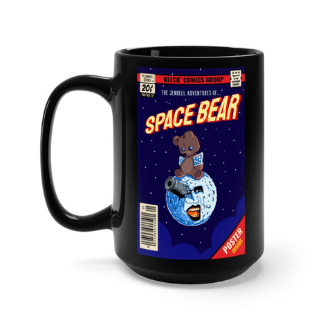 Space Bear - Black Mug 15oz