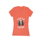 Tom and Jerry Women's Jersey Short Sleeve Deep V-Neck Tee