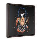 Eric Carr, Smile - Square Framed Premium Gallery Wrap Canvas