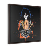 Eric Carr, Smile - Square Framed Premium Gallery Wrap Canvas