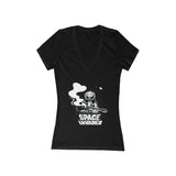 Space Invader Women's V-Neck Tee