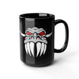 Dragon Face Black Mug 15oz
