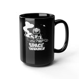 Space Invader Black Mug 15oz