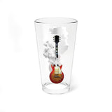 Smoking Guitar - Pint Glass, 16oz