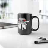 Dragon Face Black Mug 15oz