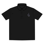 Men's Stylish Black Cat Polo Shirt - Casual Wear, Golf Attire, Trendy Gift for Him, Skater Fashion