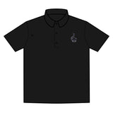 Men's Stylish Black Cat Polo Shirt - Casual Wear, Golf Attire, Trendy Gift for Him, Skater Fashion