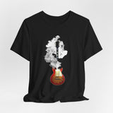 Smoking Guitar Vintage Rock Men's Classic Tee, view 4