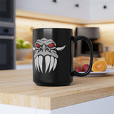 Dragon Face Black Mug 15oz