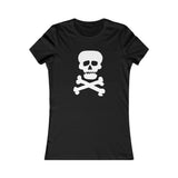 Demon Skull Ladies Classic Tee, front view