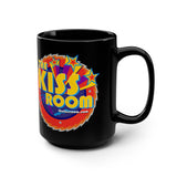 The KISS Room Black Mug, front view