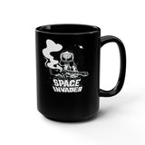Space Invader Black Mug 15oz