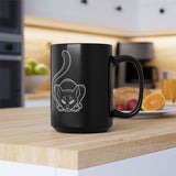 Catman Michigan Black Mug 15oz