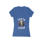 Tom and Jerry Women's Jersey Short Sleeve Deep V-Neck Tee