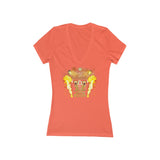 Love Gun Riser Women's Jersey Short Sleeve Deep V-Neck Tee
