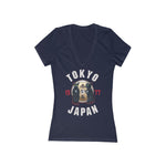 Tom and Jerry Women's Jersey Short Sleeve Deep V-Neck Tee