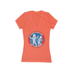 Phantom Wolfmen Women's Jersey Short Sleeve Deep V-Neck Tee