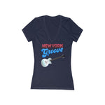 New York Groove - Women's V-Neck Tee