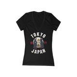 Tom and Jerry Women's Jersey Short Sleeve Deep V-Neck Tee
