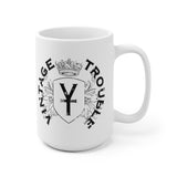 Vintage Trouble Stand - White Mug