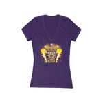 Love Gun Riser Women's Jersey Short Sleeve Deep V-Neck Tee