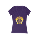 Love Gun Riser Women's Jersey Short Sleeve Deep V-Neck Tee