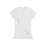Elder Bolt Women's Jersey Short Sleeve Deep V-Neck Tee