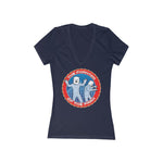 Phantom Wolfmen Women's Jersey Short Sleeve Deep V-Neck Tee