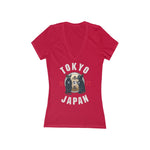 Tom and Jerry Women's Jersey Short Sleeve Deep V-Neck Tee