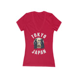 Tom and Jerry Women's Jersey Short Sleeve Deep V-Neck Tee