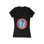 Phantom Wolfmen Women's Jersey Short Sleeve Deep V-Neck Tee