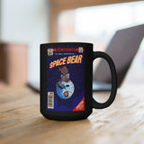 Space Bear - Black Mug 15oz