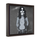 The Catman - Square Framed Premium Gallery Wrap Canvas