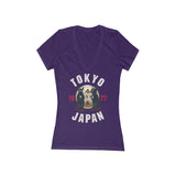 Tom and Jerry Women's Jersey Short Sleeve Deep V-Neck Tee