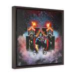 Demon Destroyer - Square Framed Premium Gallery Wrap Canvas