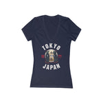 Tom and Jerry Women's Jersey Short Sleeve Deep V-Neck Tee