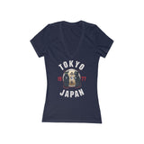 Tom and Jerry Women's Jersey Short Sleeve Deep V-Neck Tee