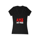 KISS My Wax - Women's V-Neck Tee