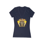 Love Gun Riser Women's Jersey Short Sleeve Deep V-Neck Tee