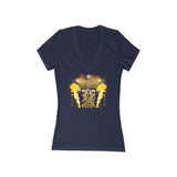Love Gun Riser Women's Jersey Short Sleeve Deep V-Neck Tee