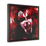 Demon Blood - Square Framed Premium Gallery Wrap Canvas