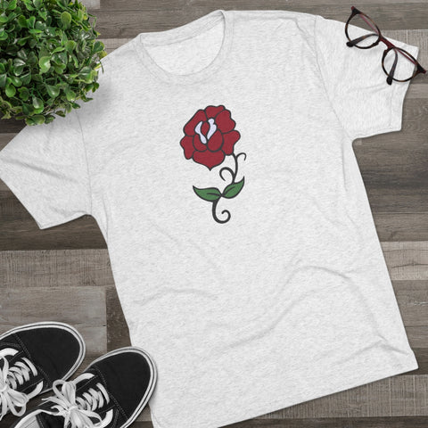 Rose Tattoo - Men's Tri-Blend T-Shirt
